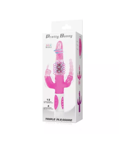 BAILE - PRETTY BUNNY TRIPLE VIBRATEUR ROTATEUR