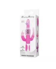 BAILE - PRETTY BUNNY TRIPLE VIBRATEUR ROTATEUR BAILE - PRETTY BUNNY TRIPLE VIBRATEUR ROTATEUR