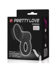 PRETTY LOVE - COBRA ANNEAU VIBRATEUR NOIR PRETTY LOVE - COBRA ANNEAU VIBRATEUR NOIR