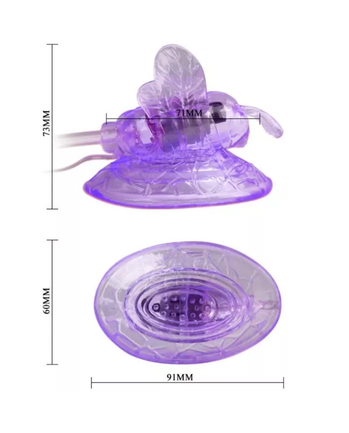 BAILE - PAPILLON VIBRANT DE STIMULATION CLITORIS LILAS BAILE - PAPILLON VIBRANT DE STIMULATION CLITORIS LILAS