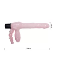 BAILE - HARNAIS SANS CORDE TPR AVEC VIBRATION ET STIMULATION ANAL 25.4 CM BAILE - HARNAIS SANS CORDE TPR AVEC VIBRATION ET STIMULATION ANAL 25.4 CM