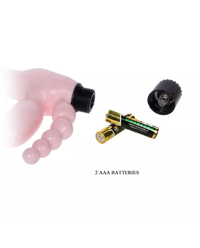 BAILE - HARNAIS SANS CORDE TPR AVEC VIBRATION ET STIMULATION ANAL 25.4 CM BAILE - HARNAIS SANS CORDE TPR AVEC VIBRATION ET STIMULATION ANAL 25.4 CM