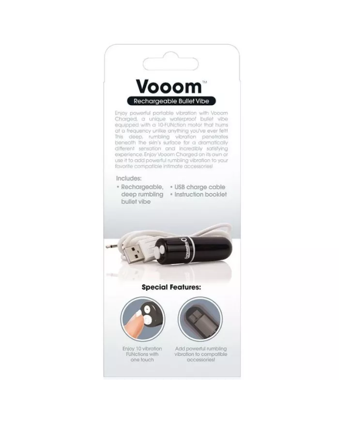 SCREAMING O - BALA VIBREURA RECHARGEABLE VOOOM NOIR SCREAMING O - BALA VIBREURA RECHARGEABLE VOOOM NOIR