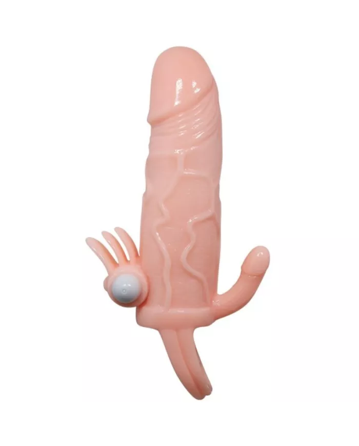 BAILE - COUVRE-PÉNIS BRAVE MAN AVEC CHAIR DE STIMULATION CLIT ET ANAL 16.5 CM BAILE - COUVRE-PÉNIS BRAVE MAN AVEC CHAIR DE STIMULATION CLIT ET ANAL 16.5 CM