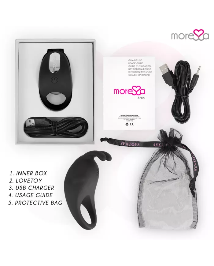 MORESSA - BRAD PREMIUM SILICONE RECHARGEABLE NOIR