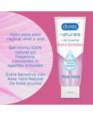 DUREX - LUBRIFIANT EXTRA SENSIBLE NATUREL 100 ML DUREX - LUBRIFIANT EXTRA SENSIBLE NATUREL 100 ML