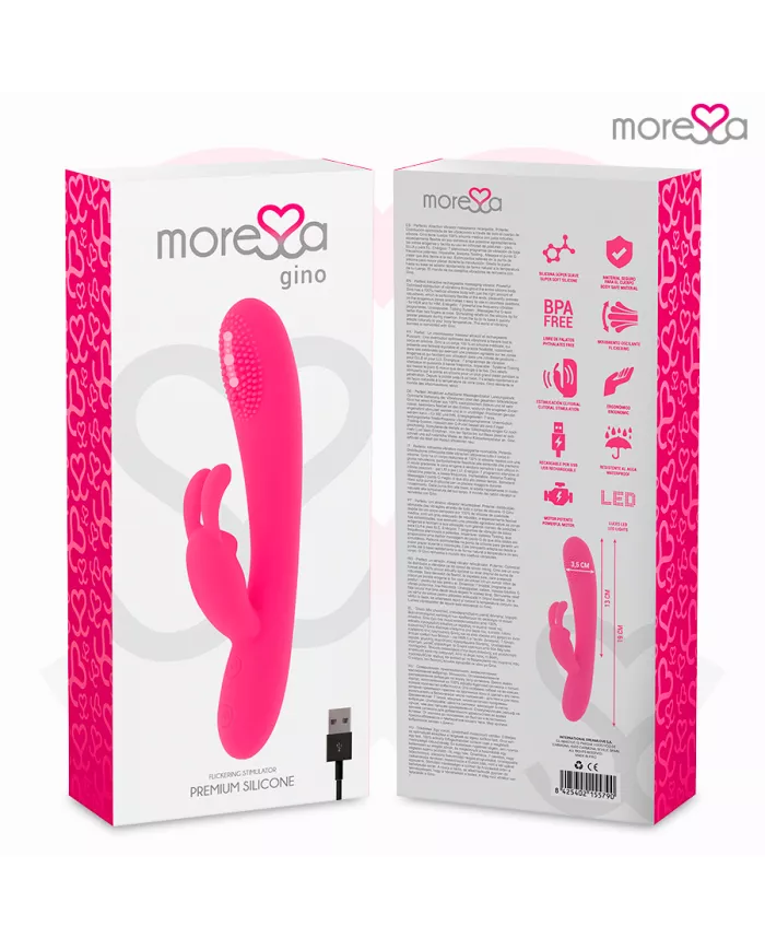 MORESSA - GINO RECHARGEABLE EN SILICONE PREMIUM