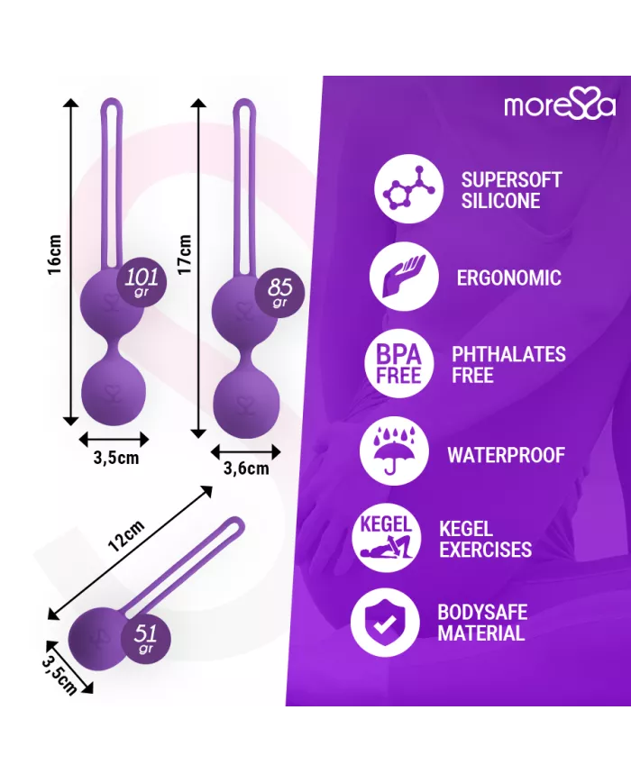 MORESSA - OSIAN SET PREMIUM SILICONE LILAS