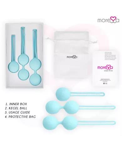MORESSA - ENSEMBLE OSIAN SILICONE TURQUOISE PREMIUM
