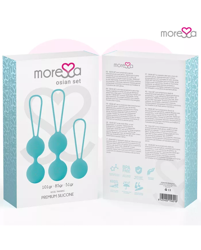 MORESSA - ENSEMBLE OSIAN SILICONE TURQUOISE PREMIUM