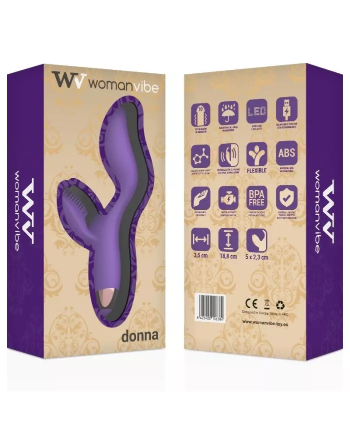 WOMANVIBE - VIBRATEUR EN SILICONE RECHARGEABLE DONNA