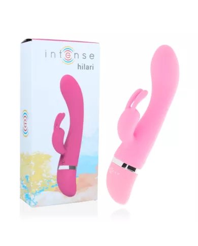 INTENSE - VIBRATEUR DE LUXE EN SILICONE ROSE HILARI INTENSE - VIBRATEUR DE LUXE EN SILICONE ROSE HILARI
