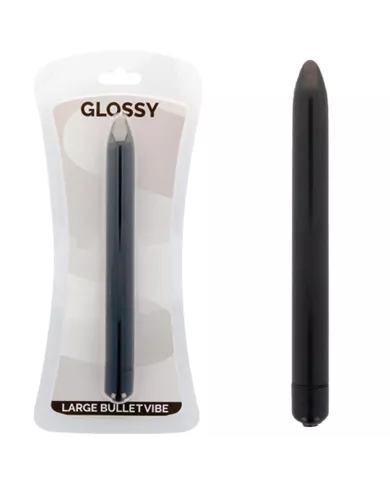 GLOSSY - VIBRATEUR SLIM NOIR