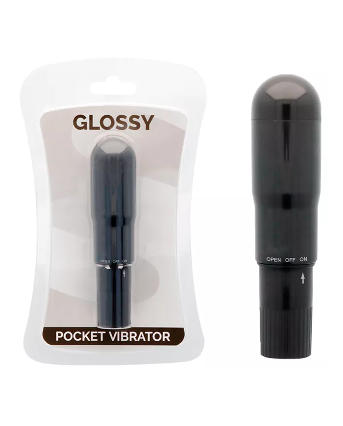 GLOSSY - VIBRATEUR DE POCHE NOIR GLOSSY - VIBRATEUR DE POCHE NOIR