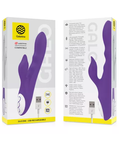 GALATEA - VIBRATEUR GALO LILAS COMPATIBLE AVEC LA TECHNOLOGIE SANS FIL WATCHME
