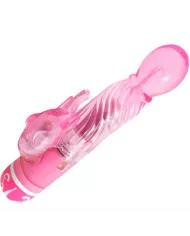 BAILE - VIBRATEUR MULTIVITESSES AVEC STIMULATEUR ROSE BAILE - VIBRATEUR MULTIVITESSES AVEC STIMULATEUR ROSE