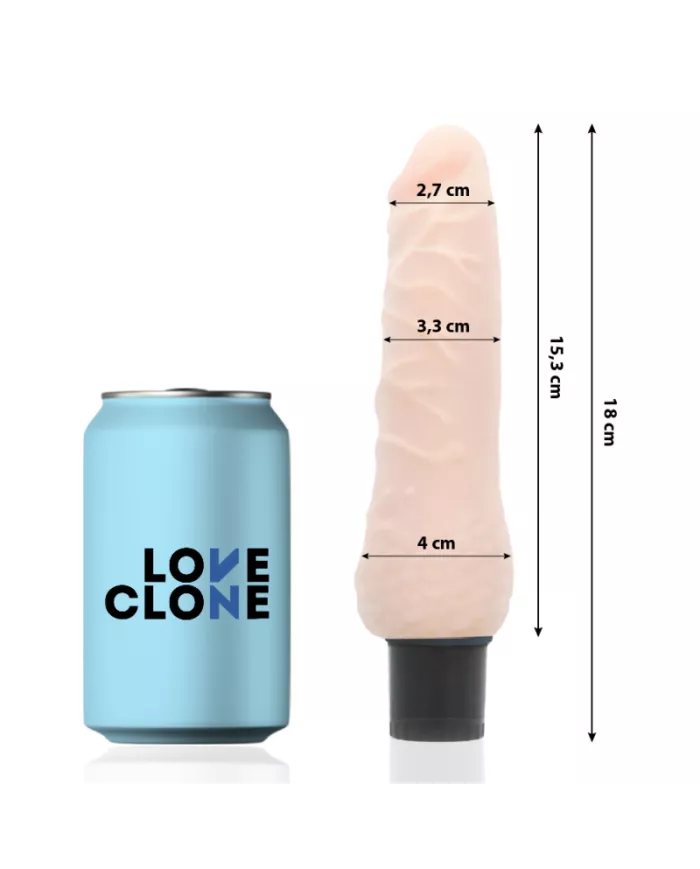 LOVECLONE - VIBRATEUR AUTOLUBRIFIANT SVEN 18.5 CM -O- 3.3 CM LOVECLONE - VIBRATEUR AUTOLUBRIFIANT SVEN 18.5 CM -O- 3.3 CM