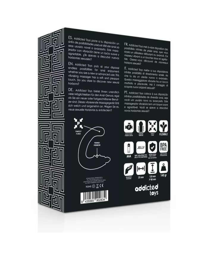 ADDICTED TOYS - MASSEUR ANAL NOIR ADDICTED TOYS - MASSEUR ANAL NOIR