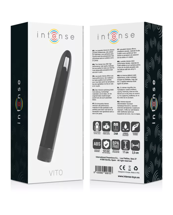 INTENSE - VIBRATEUR VITO NOIR INTENSE - VIBRATEUR VITO NOIR