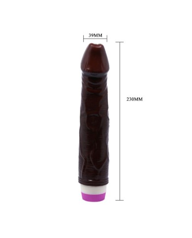 BAILE - VIBRATEUR VAGUES DE PLAISIR 23 CM MARRON