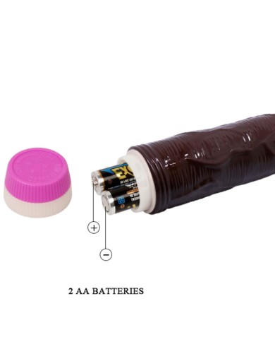BAILE - VIBRATEUR VAGUES DE PLAISIR 23 CM MARRON