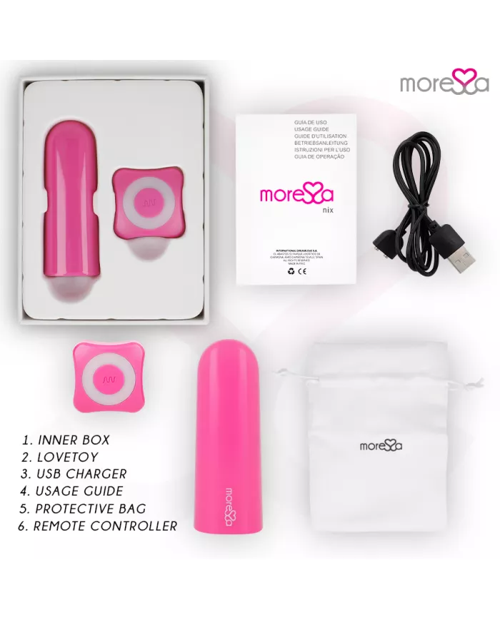 MORESSA - NIX VIBRATEUR TÉLÉCOMMANDE ROSE