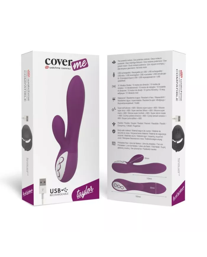 COVERME - VIBRATEUR TAYLOR COMPATIBLE AVEC LA TECHNOLOGIE SANS FIL WATCHME