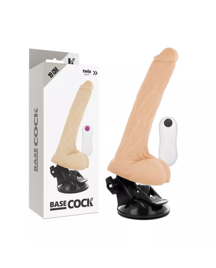BASECOCK - VIBRATEUR NATUREL RÉALISTE TÉLÉCOMMANDE 19 CM -O- 4 CM