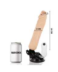 BASECOCK - VIBRATEUR RÉALISTE TÉLÉCOMMANDE NATUREL 20 CM -O- 4 CM