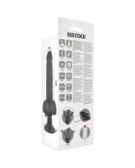 BASECOCK - VIBRATEUR ARTICULABLE TÉLÉCOMMANDE NOIR 21 CM -O- 5 CM