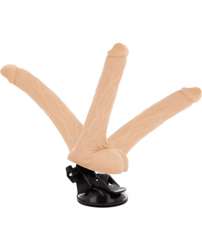BASECOCK - VIBRATEUR ARTICULABLE TÉLÉCOMMANDE NATUREL 18.5 CM -O- 4 CM