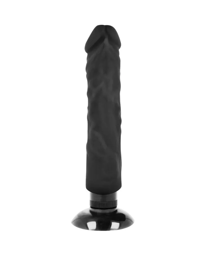 BASECOCK - VIBRATEUR RÉALISTE 2-1 NOIR 20 CM -O- 4 CM