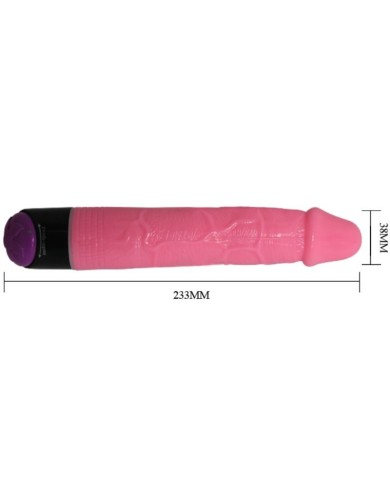 BAILE - VIBRATEUR RÉALISTE SEXE COLORÉ ROSE 23 CM