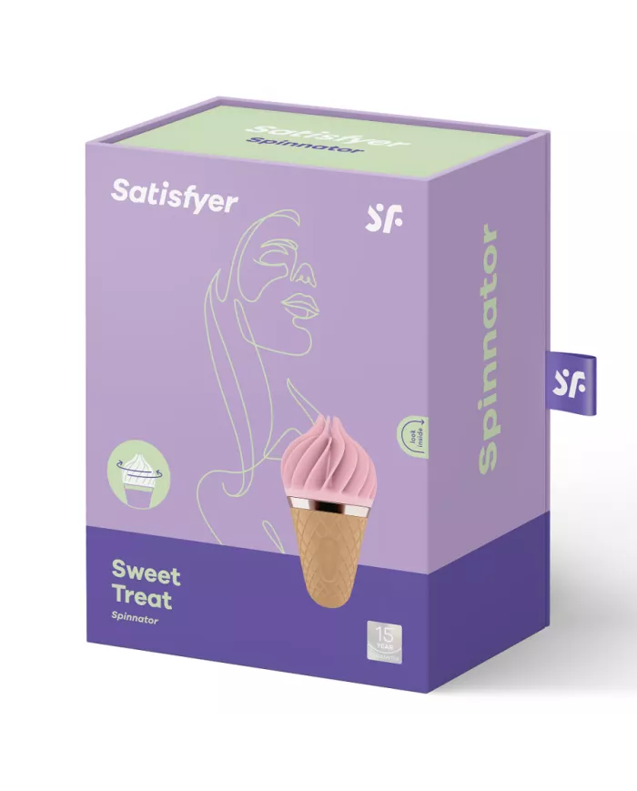 SATISFYER - SPINNATOR SWEET TREAT BRUN & ROSE SATISFYER - SPINNATOR SWEET TREAT BRUN & ROSE