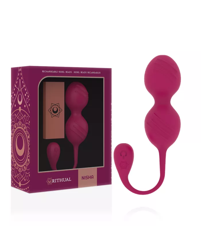 RITHUAL - BALLES DE KEGEL VIBRANTES RECHARGEABLES NISHA ORCHIDÉE