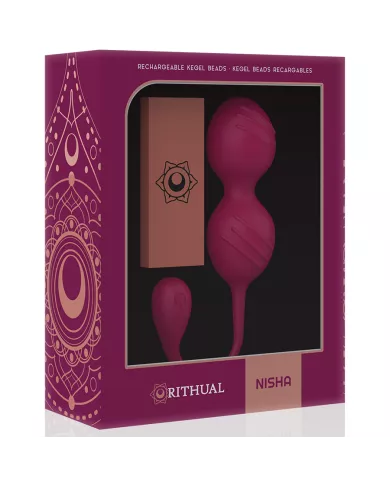 RITHUAL - BALLES DE KEGEL VIBRANTES RECHARGEABLES NISHA ORCHIDÉE RITHUAL - BALLES DE KEGEL VIBRANTES RECHARGEABLES NISHA ORCHIDÉE