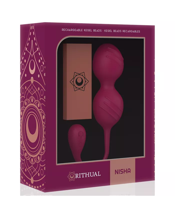 RITHUAL - BALLES DE KEGEL VIBRANTES RECHARGEABLES NISHA ORCHIDÉE
