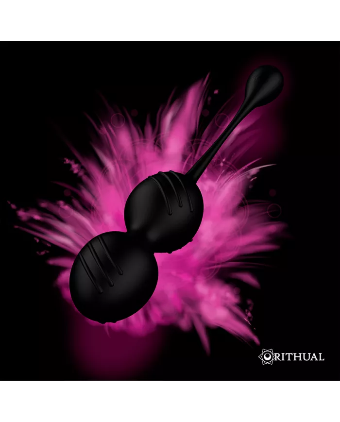 RITHUAL - BALLES DE KEGEL VIBRANTES RECHARGEABLES NISHA NOIRES