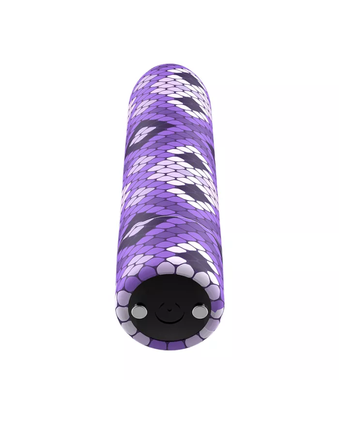CUSTOM BULLETS - RECHARGEABLE SNAKE PURPLE MAGNETIC BULLET 10V CUSTOM BULLETS - RECHARGEABLE SNAKE PURPLE MAGNETIC BULLET 10V