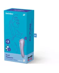 SATISFYER - VIBRATEUR DUAL PLEASURE AIR PULSE MAUVE SATISFYER - VIBRATEUR DUAL PLEASURE AIR PULSE MAUVE