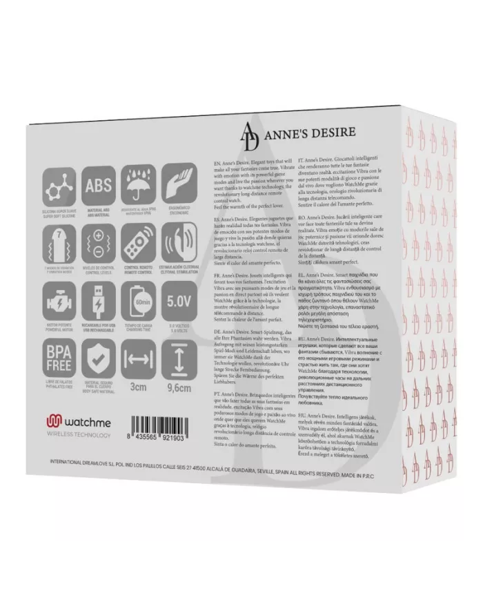 ANNE'S DESIRE - PANTY PLEASURE TECNOLOG A WATCHME NOIR