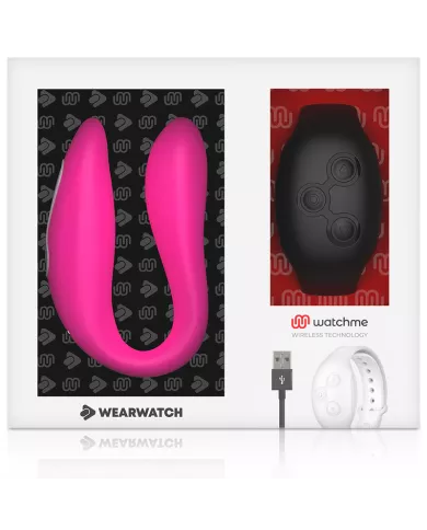 WEARWATCH - VIBRATEUR DOUBLE TECHNOLOGIE WATCHME FUCHSIA/AZABACHE