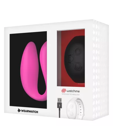 WEARWATCH - VIBRATEUR DOUBLE TECHNOLOGIE WATCHME FUCHSIA/AZABACHE