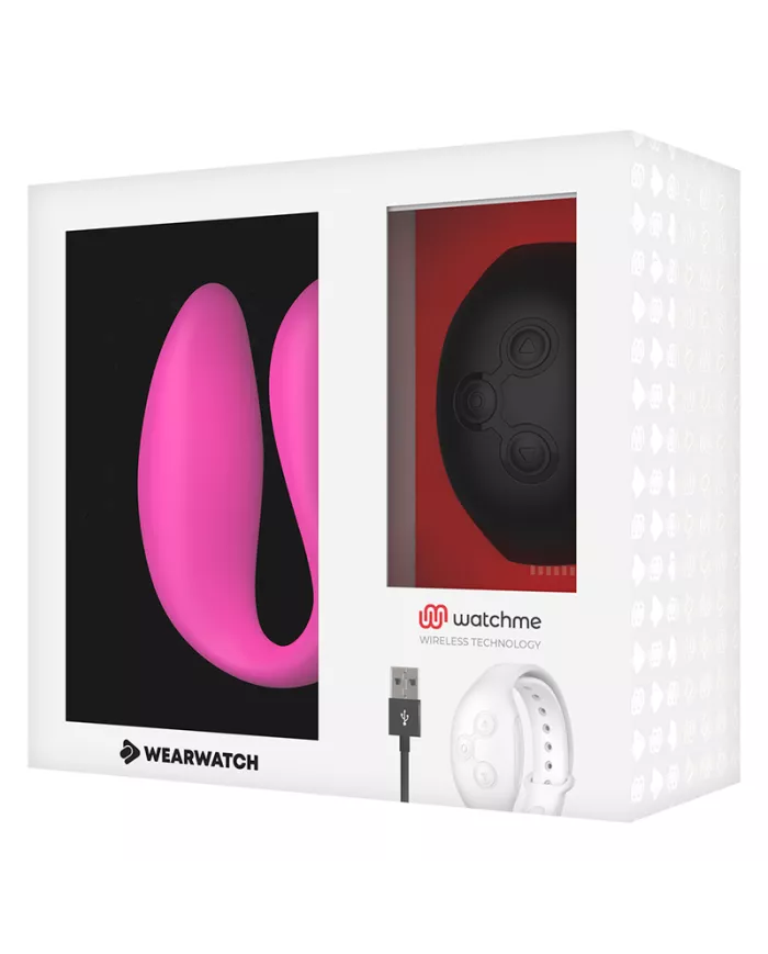 WEARWATCH - VIBRATEUR DOUBLE TECHNOLOGIE WATCHME FUCHSIA/AZABACHE