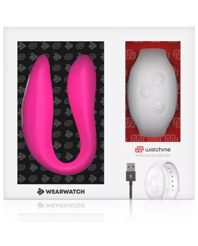 WEARWATCH - WATCHME VIBRATEUR DOUBLE TECHNOLOGIE FUCHSIA / NEIGE