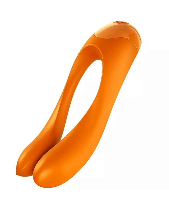 SATISFYER - VIBRATEUR  DOIGTS CANDY CANE ORANGE SATISFYER - VIBRATEUR  DOIGTS CANDY CANE ORANGE