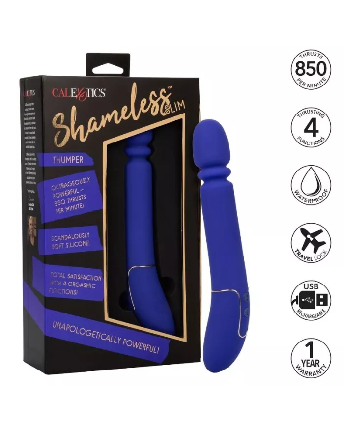 CALEXOTICS - SHAMELESS SLIM THUMPER BLEU CALEXOTICS - SHAMELESS SLIM THUMPER BLEU