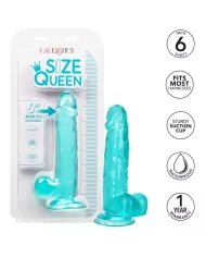 CALEXOTICS - GODE TAILLE REINE BLEU 15.3 CM CALEXOTICS - GODE TAILLE REINE BLEU 15.3 CM