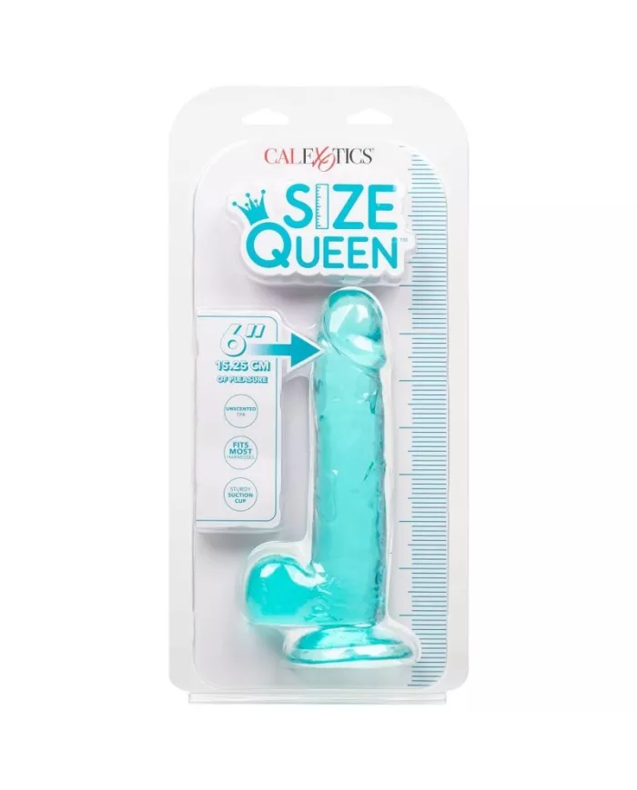 CALEXOTICS - GODE TAILLE REINE BLEU 15.3 CM CALEXOTICS - GODE TAILLE REINE BLEU 15.3 CM