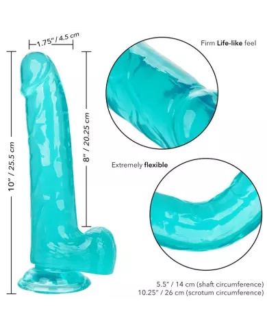 CALEXOTICS - GODE TAILLE REINE BLEU 20.3 CM